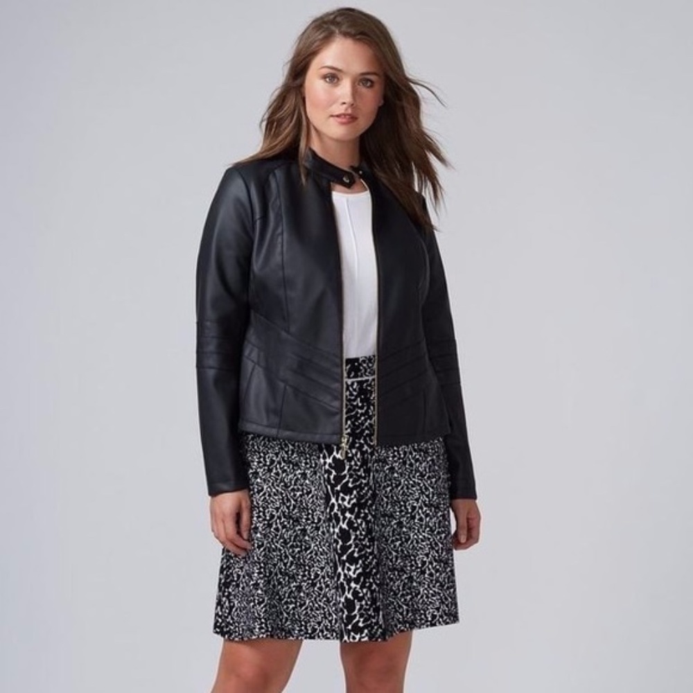 Lane Bryant Mixed Print Sweater Skirt Size 22/24